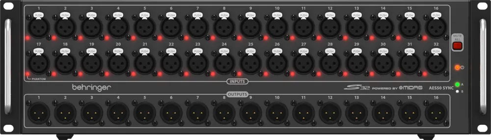 Behringer S32 Digital Snake I/O Box Retour Gratuit