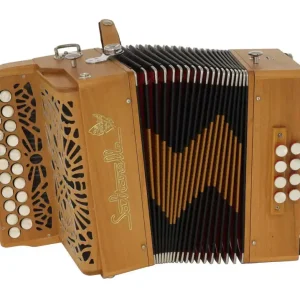 Saltarelle Aether III Diatonic Accordion - Natural Cherry Pas Cher