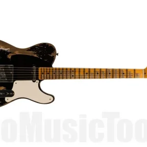 Fender Custom Shop Limited Edition Roasted Pine Double Esquire - Super Heavy Relic - Aged Black Meilleure Vente