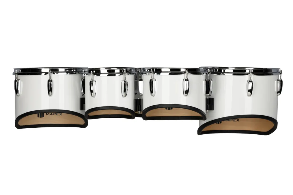 Quantité Limitée Mapex Marching Qualifier Series Multi-Toms (6/8/10/12/13) - Snow White
