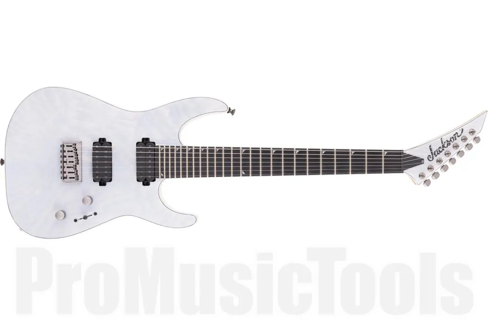 Quantité Limitée Jackson Pro Series Soloist SL7A MAH HT EB Unicorn White - b-stock
