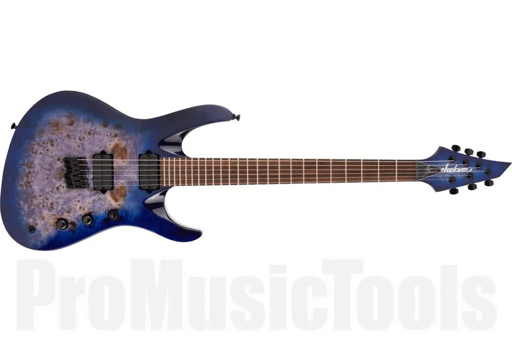 Vente Directe Jackson Pro Series Signature Chris Broderick Soloist HT6P LRL - Transparent Blue