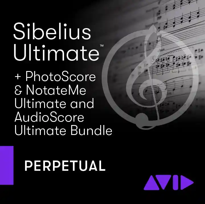 Avid Sibelius Ultimate Perpetual License with PhotoScore, NotateMe and AudioScore - Download Bon Marché
