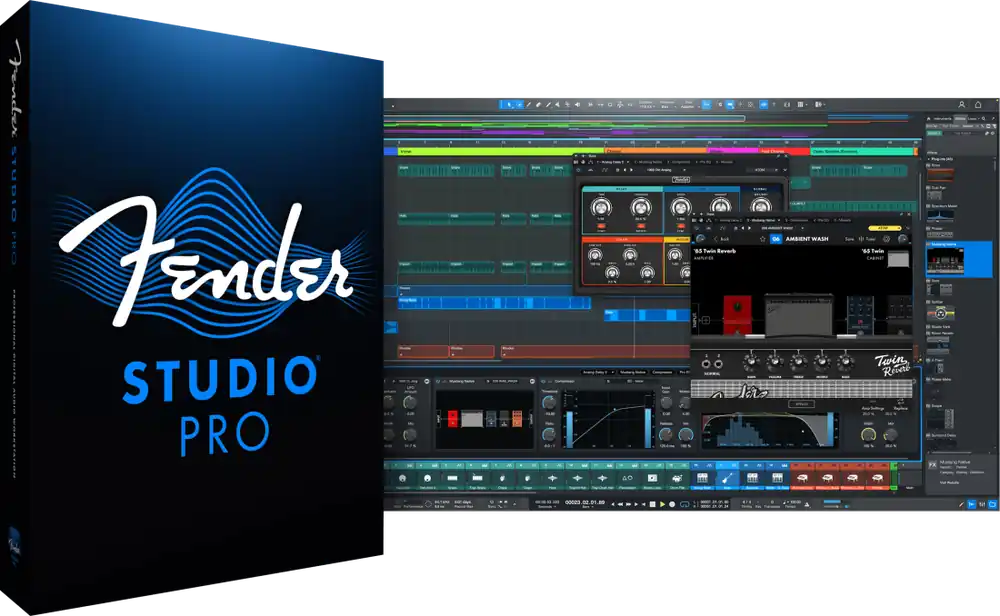 Réduction Fender Studio Pro DAW Software, Perpetual Licence - Download