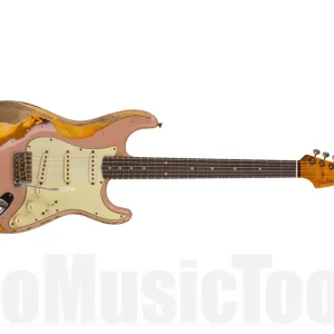 Dernier Modèle Fender Custom Shop Limited Edition ‘59 Strat - Super Heavy Relic - Aged Dirty Shell Pink Over Chocolate 3-Color Sunburst