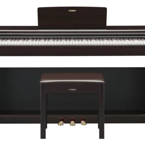 Yamaha YDP-145 ARIUS Standard Digital Piano with Bench and 3 Pedal Unit - Rosewood Top Vente