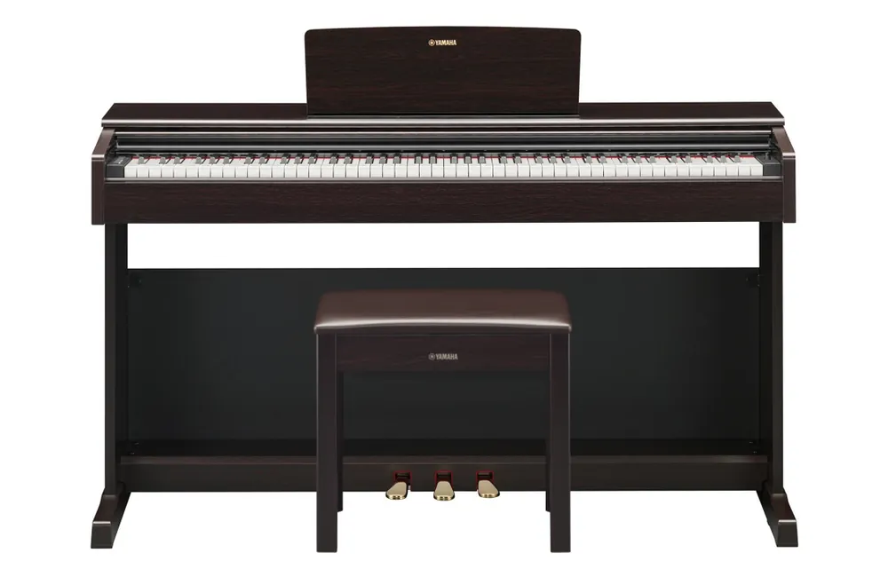 Yamaha YDP-145 ARIUS Standard Digital Piano with Bench and 3 Pedal Unit - Rosewood Top Vente