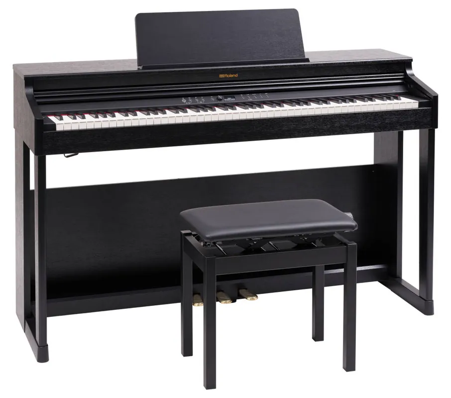 Offre Spéciale Roland RP701 Digital Piano with Stand and Bench - Charcoal Black
