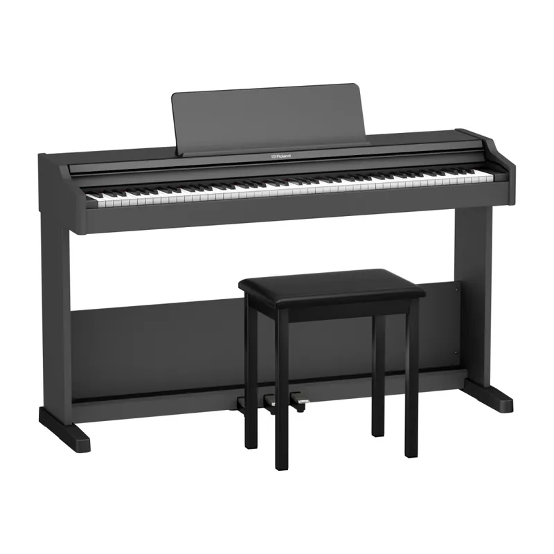 Roland RP107 Digital Piano with Stand and Bench - Black Marque