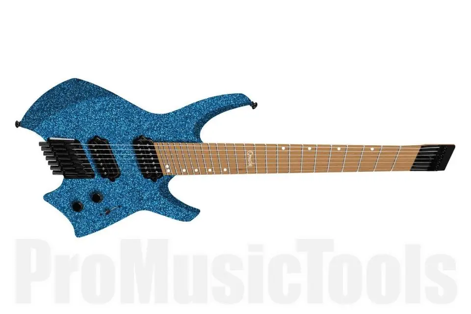 Ormsby Goliath Sparkle GTR 7 (Run 17) Headless Multiscale BS - Blue Sparkle Meilleure Vente