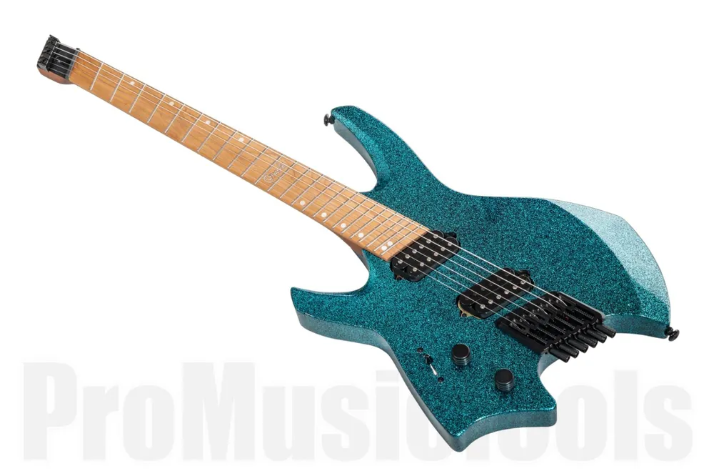 Ormsby Goliath Sparkle GTR 6 (Run 17) Headless Multiscale BS - Blue Sparkle - Lefthand Bon Marché