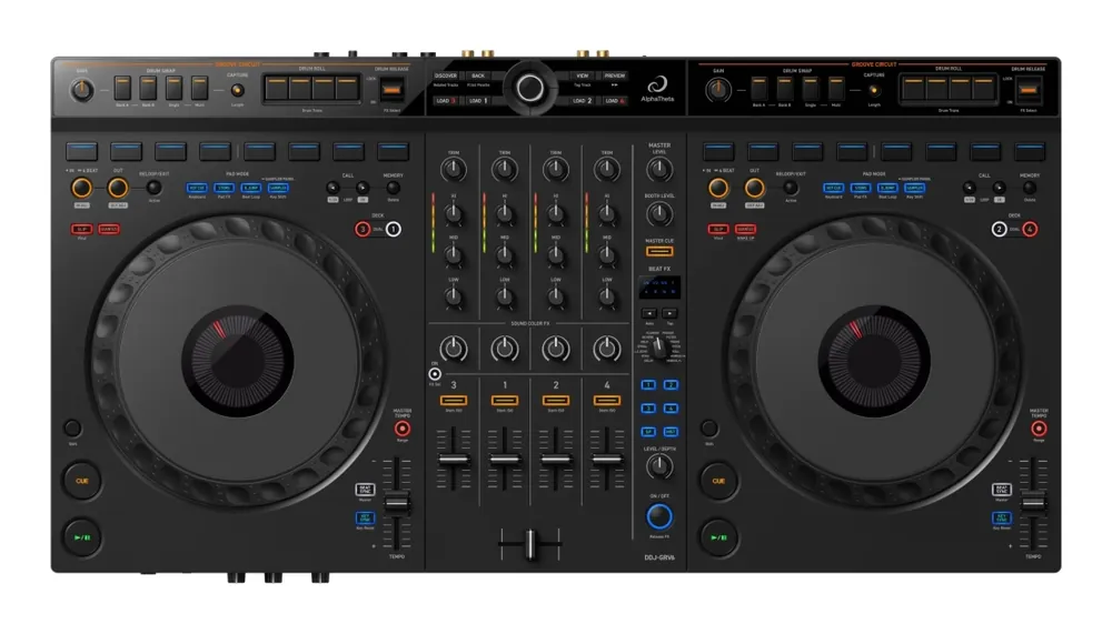 Prix Bas AlphaTheta DDJ-GRV6 4-Channel Performance DJ Controller
