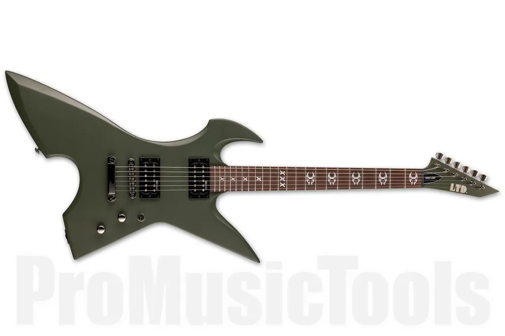 ESP Ltd MAX-200 RPR - MAX CAVALERA SIGNATURE - MILITARY GREEN SATIN Affaire À Saisir