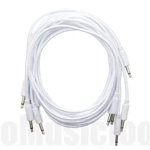 Authentique Erica Synths Braided Eurorack Patch Cables 90 cm (5 pcs) - white