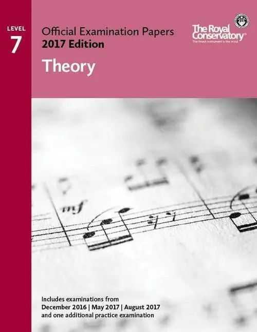 Frederick Harris Music Company RCM Official Examination Papers Theory, Level 7 - 2017 Edition - Book Offre Spéciale