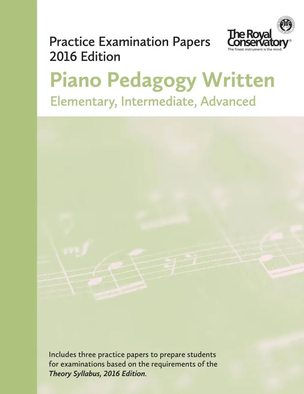 Pas Cher Frederick Harris Music Company Practice Examination Papers 2016 Edition Piano Pedagogy Written - Book