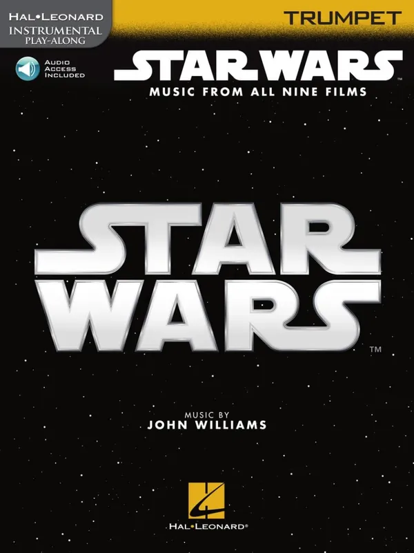 Produit De Marque Hal Leonard Star Wars Instrumental Play-Along - Williams - Trumpet - Book/Audio Online