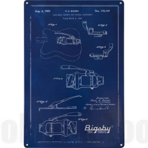 Petit Prix Bigsby Blueprint Tin Sign