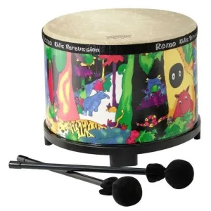 Nouvel Arrivage Remo Kids Floor Tom 7.5 x 10 Inch - Rain Forest