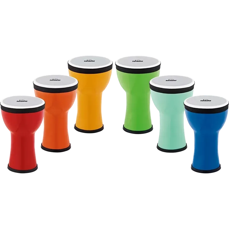Nino Percussion 6-Piece Classroom Djembe Group Rhythm Set Top Vente