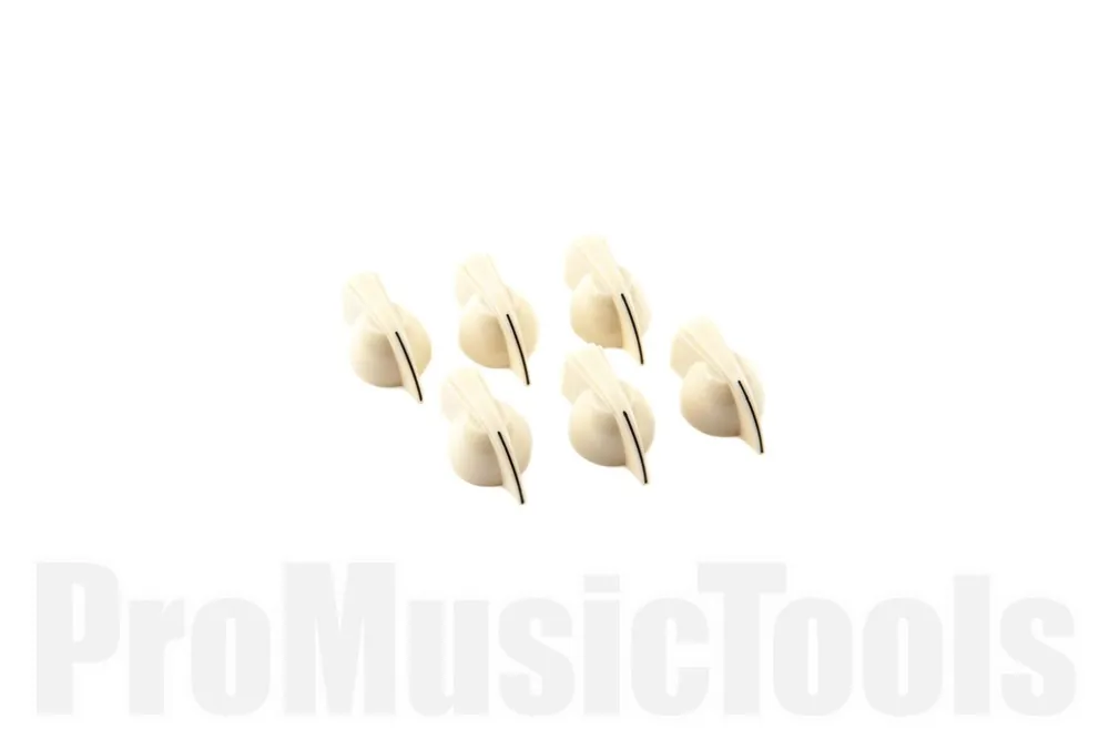 Fender Chicken Head Amplifier Knobs - (6) - Cream Commande En Gros