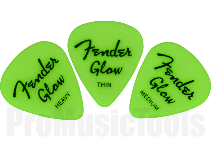 Satisfait Ou Remboursé Fender Glow In The Dark 351 Picks - 12-Pack