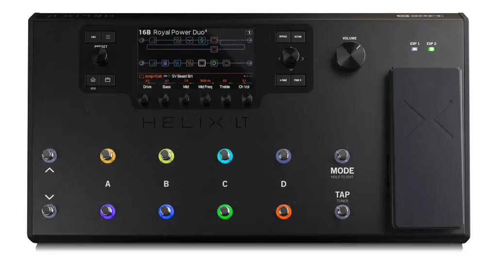 Vente Flash Line 6 Helix LT Amp & FX Pedal Board