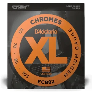 D‘Addario ECB82 Chromes Bass Guitar Strings, Medium, 50-105, Long Scale Offre Spéciale