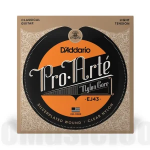 D‘Addario EJ43 Pro-Arte Nylon Classical Guitar Strings, Light Tension Offre Spéciale