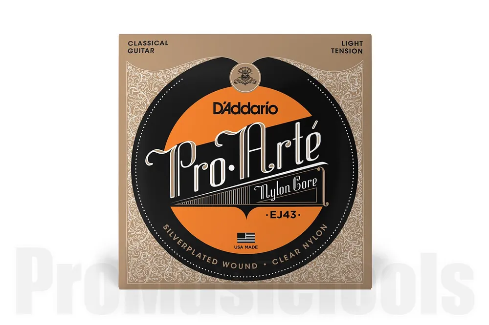 D‘Addario EJ43 Pro-Arte Nylon Classical Guitar Strings, Light Tension Offre Spéciale