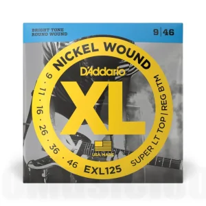 D‘Addario EXL125 Nickel Wound Electric Guitar Strings, Super Light Top/ Regular Bottom, 09-46 Commander Vite