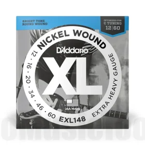 D‘Addario EXL148 Nickel Wound Electric Guitar Strings, Extra-Heavy, 12-60 Super Prix