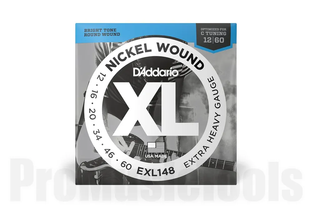 D‘Addario EXL148 Nickel Wound Electric Guitar Strings, Extra-Heavy, 12-60 Super Prix