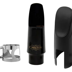 Soldes Carlton Alto Saxophone Mouthpiece Kit - Silver Ligature and Fitted Cap