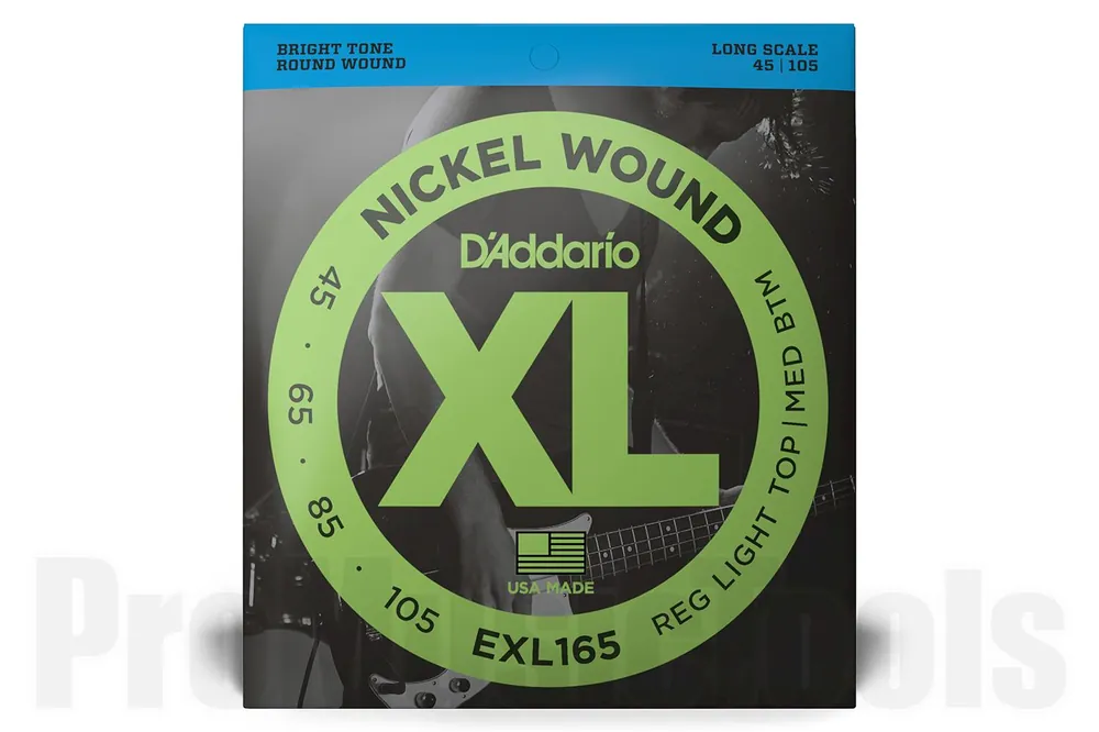 Prix Réduit D‘Addario EXL165 Nickel Wound Bass Guitar Strings, Custom Light, 45-105, Long Scale