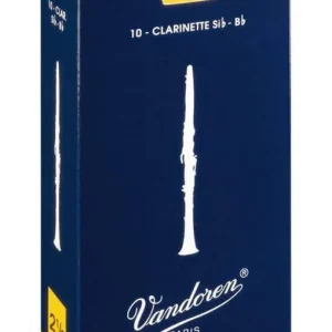 Certifié Vandoren Traditional Bb Clarinet Reeds (10/Box) - 2 1/2