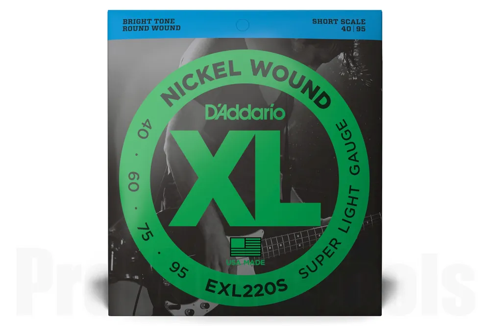 Prix Bas D‘Addario EXL220S Nickel Wound Bass Guitar Strings, Super Light, 40-95, Short Scale