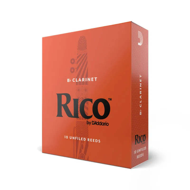 RICO by D‘Addario Bb Clarinet Reeds, Strength 2, 10 Pack Quantité Limitée