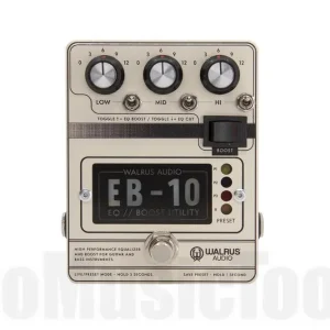 Walrus Audio EB-10 Cream Preamp / EQ / Boost FX Pedal Pas Cher