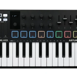 Arturia MiniLab 3 25-Key MIDI Controller w/Software - Black Must-Have