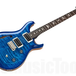 Certifié PRS USA CE 24 Semi-Hollow CC - Blue Matteo Blueburst - Custom Color - Blackout Neck