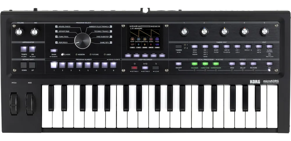 Expédié Aujourd'hui Korg microKORG 2 37-Key Synthesizer and Vocoder - Limited Edition Black