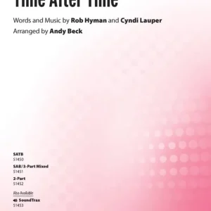 Retour Gratuit Alfred Publishing Time After Time - Hyman/Lauper/Beck - Choral Octavo - SATB Accompanied