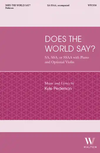 Livraison Express Walton Does the World Say? - Pederson - SSAA