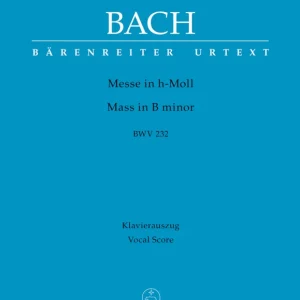 Prix Cassé Baerenreiter Verlag Mass in B minor, BWV 232 - Bach/Muller/Smend - Vocal Score