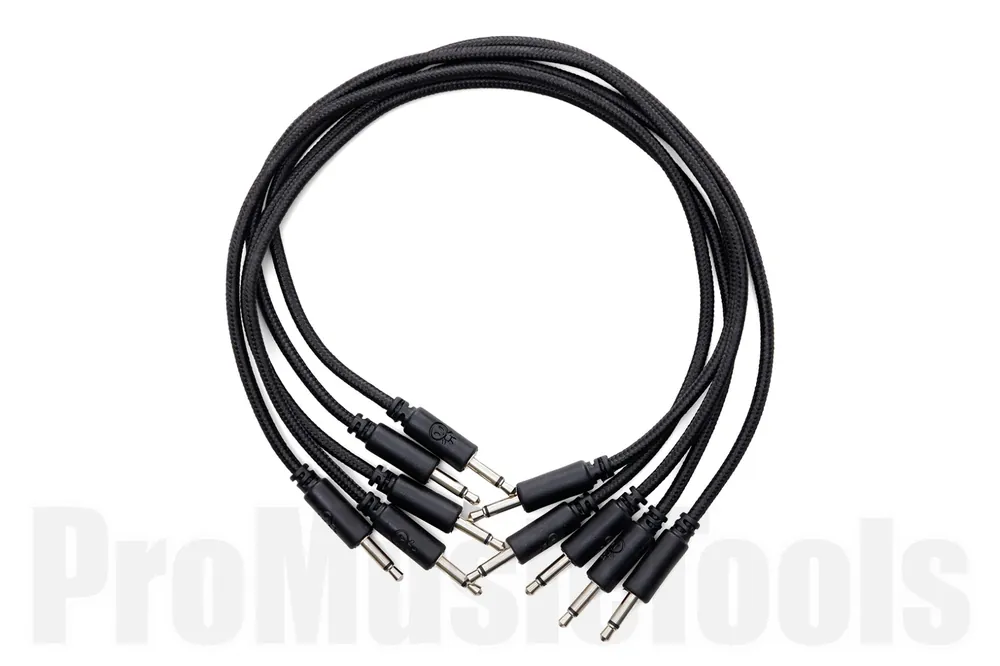Erica Synths Braided Eurorack Patch Cables 30 cm (5 pcs) - black Bon Marché