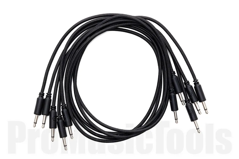 Erica Synths Braided Eurorack Patch Cables 60 cm (5 pcs) - black Satisfait Ou Remboursé