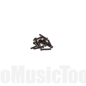 Fender Intonation Screws - American Deluxe/Elite Strat/Tele - Short 4-40 x 5/8 - Philips - Black (12) Nouvelle Collection