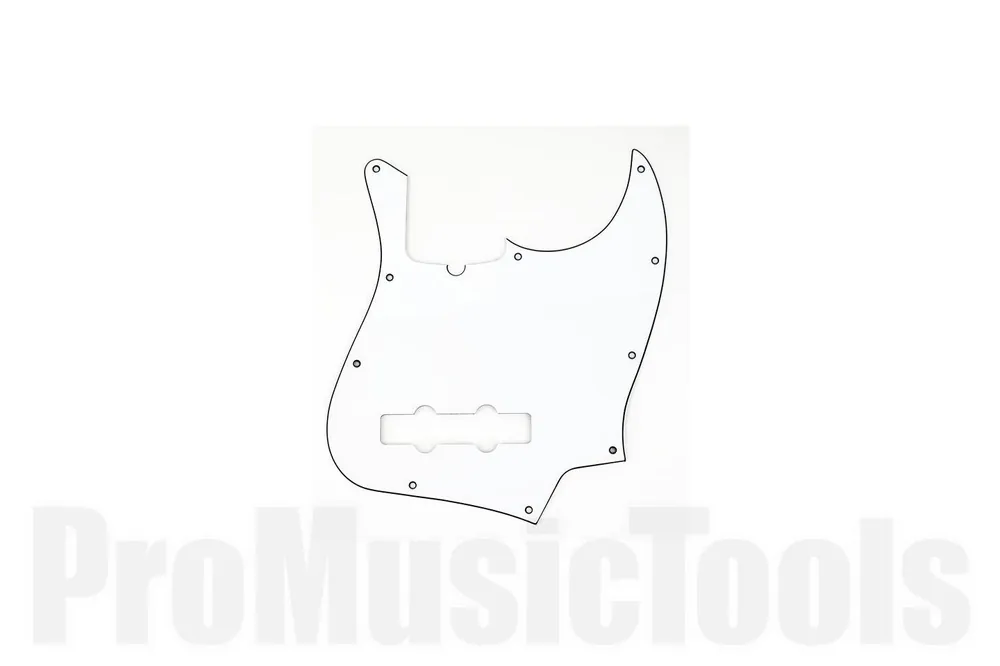 Commande En Gros Fender Pickguard - Jazz Bass - 10-Hole Mount (with Truss Rod Notch) - W/B/W - 3-Ply
