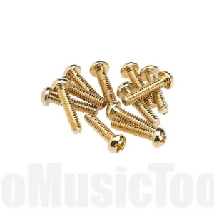 Fender Pickup and Selector Switch Mounting Screws (12) (Gold) Prix Réduit